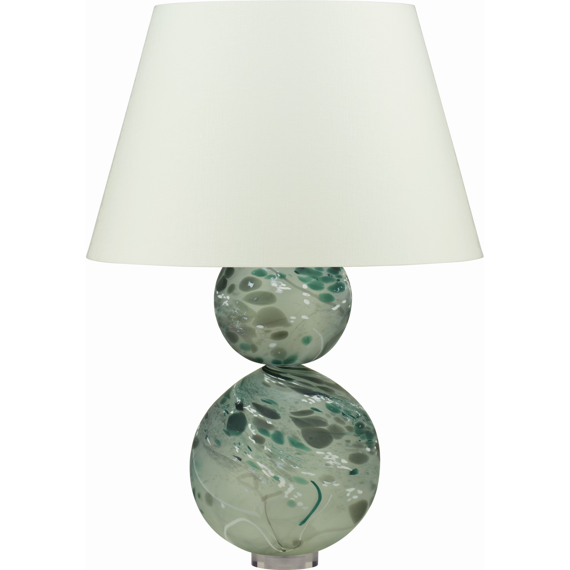 Ariana Crystal Glass Table Lamp By William Yeoward In Slate Grey